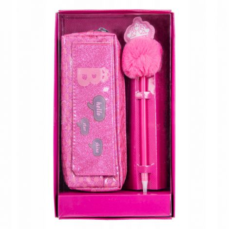 Piórnik zaszetka Paso Barbie + długopis - 2